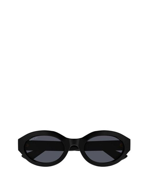 Gucci Black Geometric-frame Sunglasses