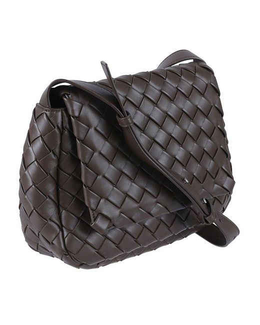 Bottega Veneta Black Cobble Small Messenger Bag for men