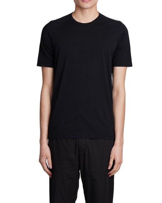 Aspesi Black Short Sleeved Crewneck T-shirt for men