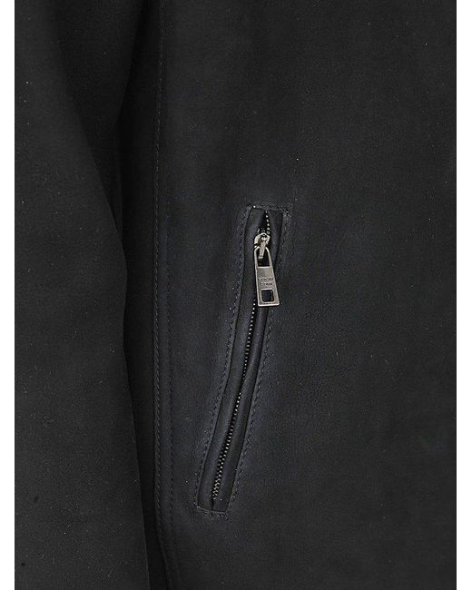 Giorgio Brato Black Zip-up Straight Hem Hooded Jacket for men