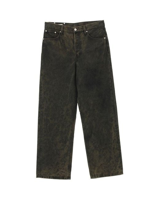 Dries Van Noten Washed Denim Jeans in Gray for Men | Lyst