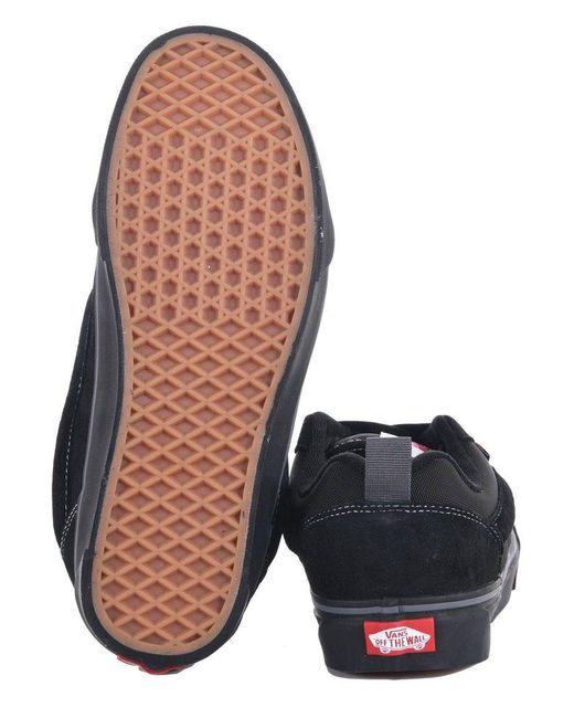 Vans Black Knu Skool Low-Top Sneakers for men