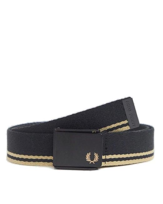 Fred Perry Blue Tipped Webbing Belt for men
