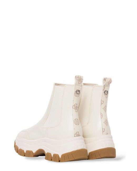 Guess White Besona High-top Slip-on Sneakers