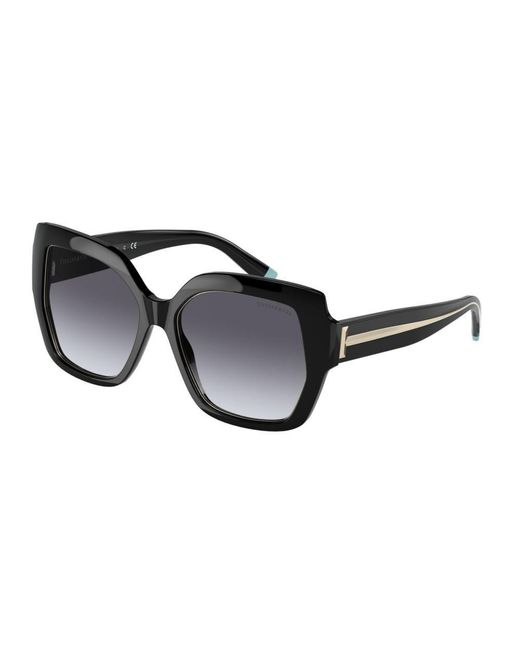 Tiffany & Co Black Oversized Frame Sunglasses