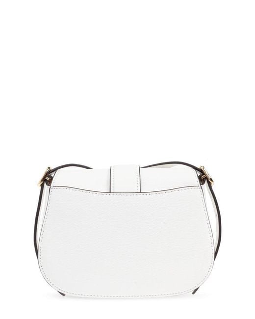 Kate Spade White Logo Engraved Shoulder Bag