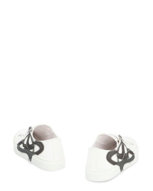 Vivienne Westwood White Plimsoll Low-top Sneakers