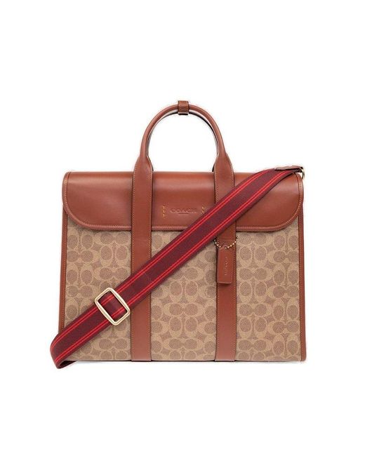 COACH Red 'gotham' Briefcase for men