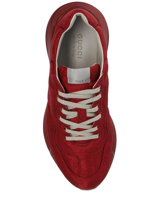 Gucci Red Sneakers With Logo for men