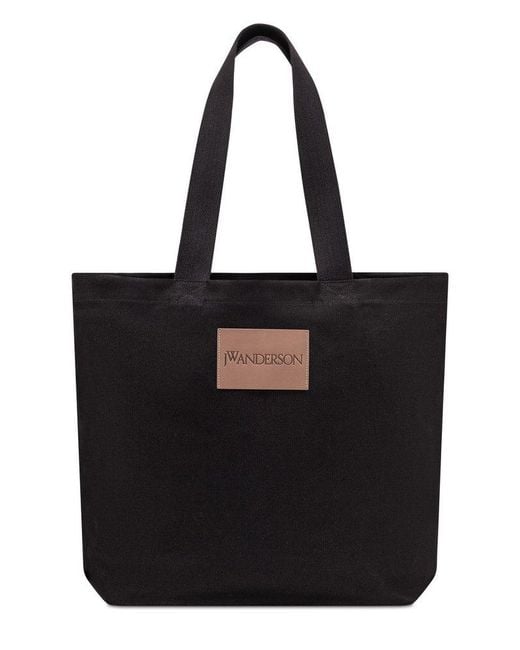 J.W. Anderson Black Diorama Graphic Printed Tote Bag