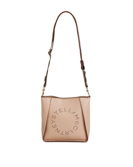Stella McCartney White Logo Shoulder Bag