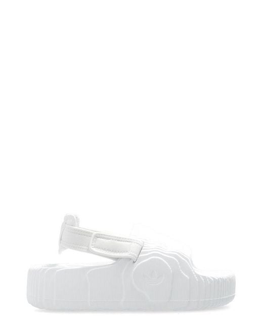 Adidas Originals White Adilette 22 Xlg Platform Sandals