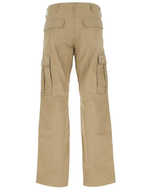 Carhartt WIP Cotton Straight Cargo Pants in Beige (Natural) for Men - Lyst