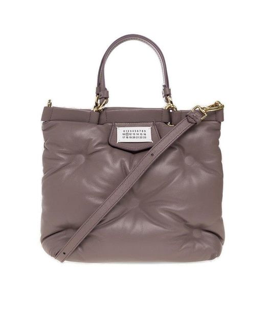 Maison Margiela Mini Glam Slam Tote Bag in Brown | Lyst