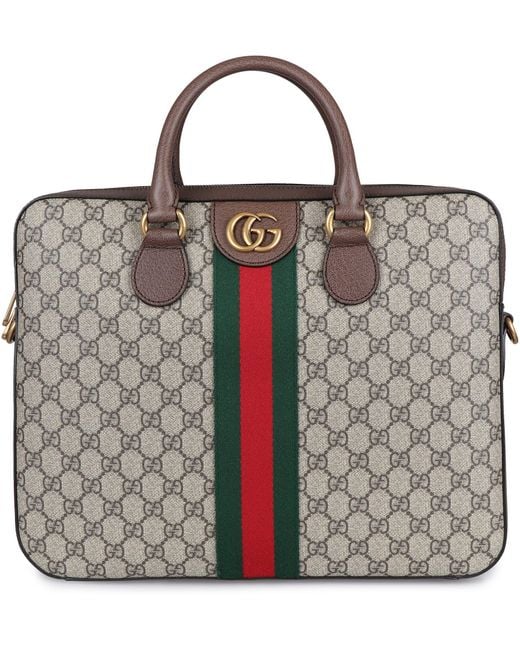 Gucci Natural Ophidia GG Briefcase for men