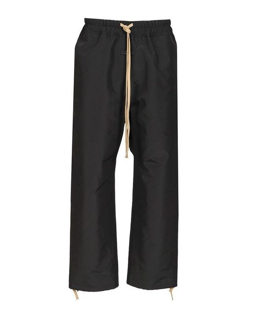 Fear Of God Black Split Knee Pant Trousers for men
