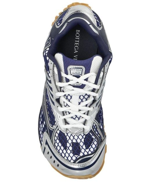 Bottega Veneta White Orbit Lace-Up Sneakers