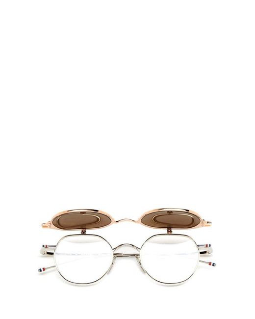 Thom Browne Multicolor Round Frame Sunglasses