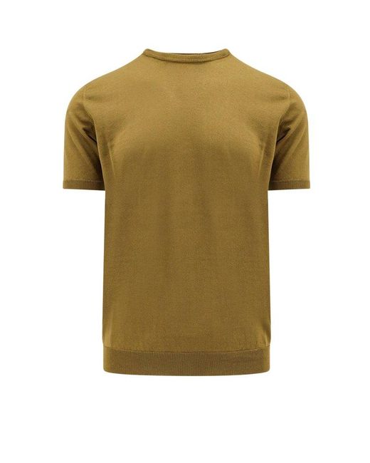 Roberto Collina Green Crewneck Short-sleeve T-shirt for men