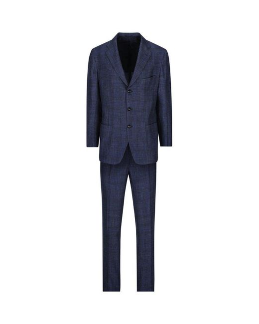 Kiton Blue Two-piece Tailored Suit for men