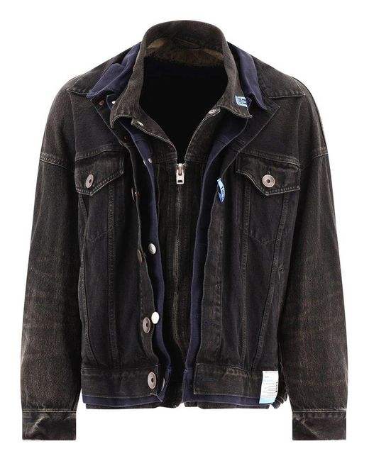 Maison Mihara Yasuhiro Black "triple Layered" Jacket for men