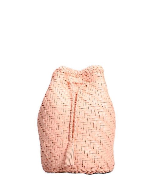 Dragon Diffusion Pink Pompom Double Jump Bucket Bag