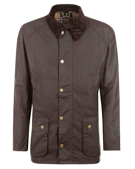 Barbour Brown Ashby Waxed Jacket for men