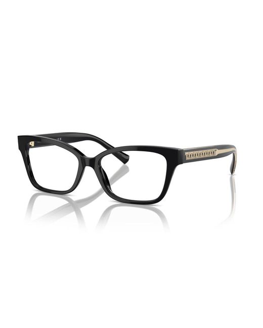 Tiffany & Co Brown Rectangle Frame Glasses