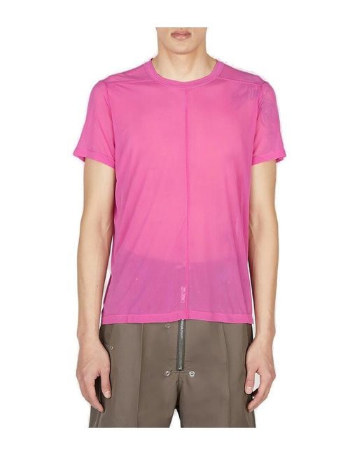 Rick Owens Crewneck Short-sleeved T-shirt in Purple for Men | Lyst