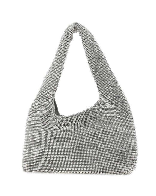 Kara Gray Embellished Single Top Handle Shoulder Bag