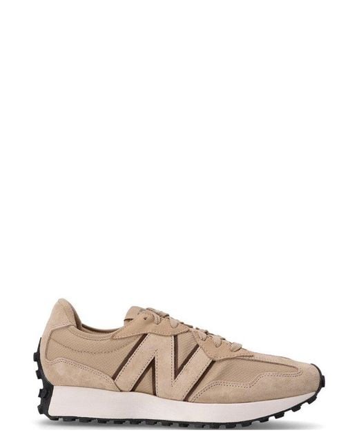 New Balance Brown 327 Lace-Up Sneakers for men