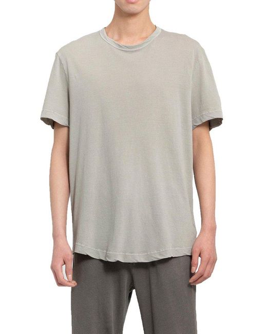 James Perse Gray Clear Jersey Crewneck T-shirt for men