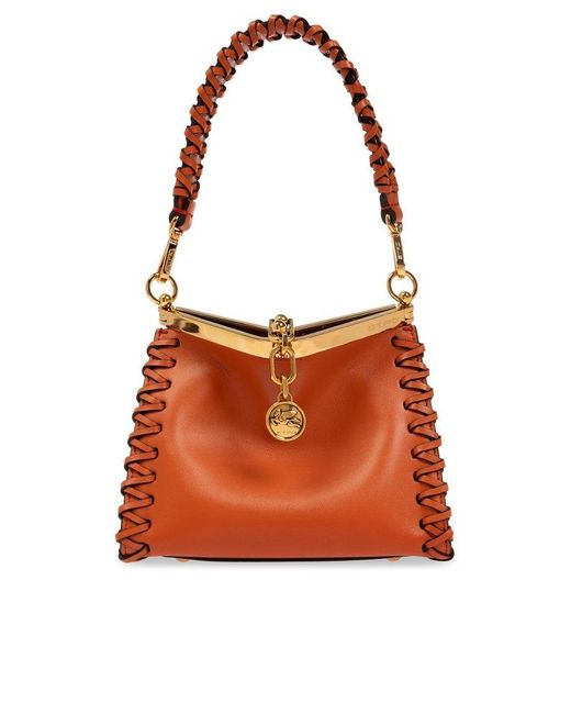 Etro Orange 'vala Mini' Shoulder Bag,