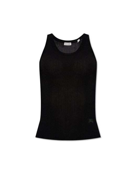 Burberry Black Ribbed Top