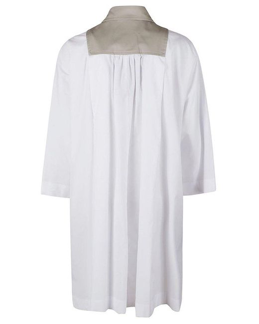 Max Mara White Tatico Shirt Dress