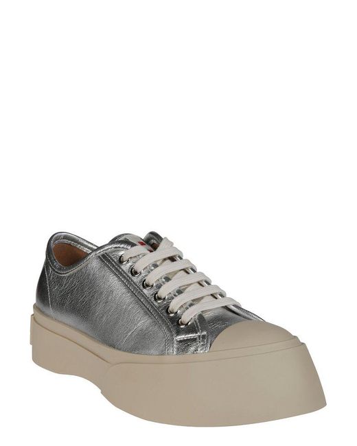 Marni White Pablo Lace-Up Sneakers