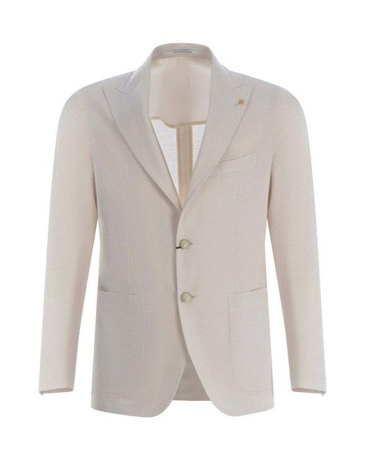 Tagliatore Natural Single-Breasted Tailored Blazer for men