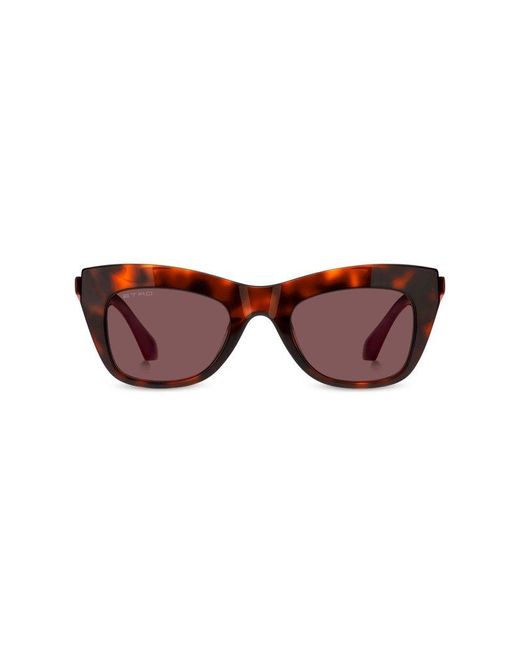 Etro Brown Cat-eye Frame Sunglasses