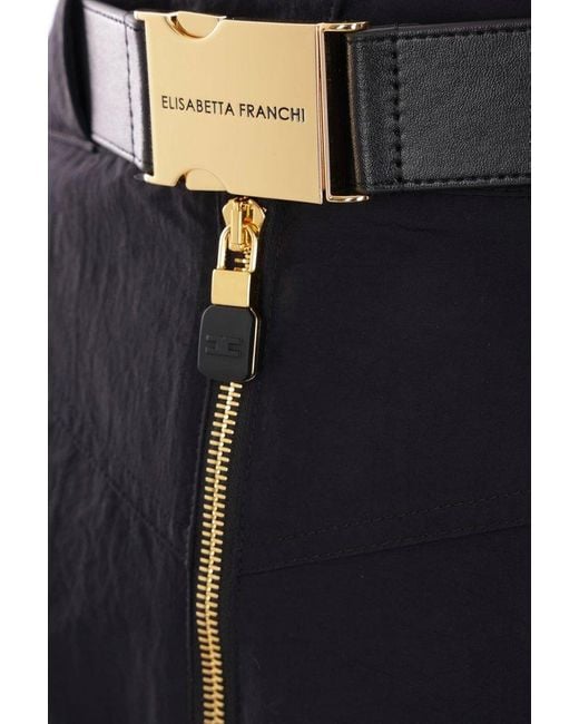 Elisabetta Franchi Blue Trousers