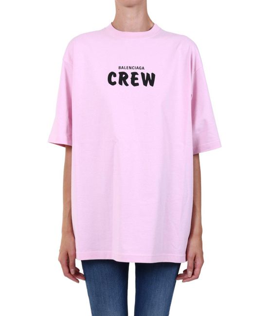 balenciaga t shirt pink