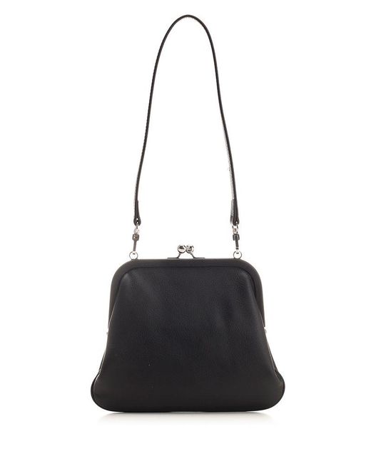 Vivienne Westwood Black Logo Embossed Clutch Bag