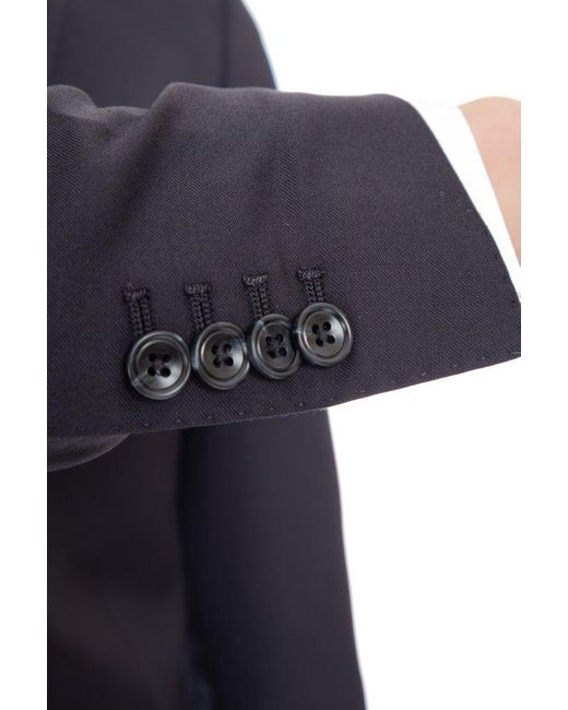 Tagliatore Black Single-Breasted Tailored Suit for men