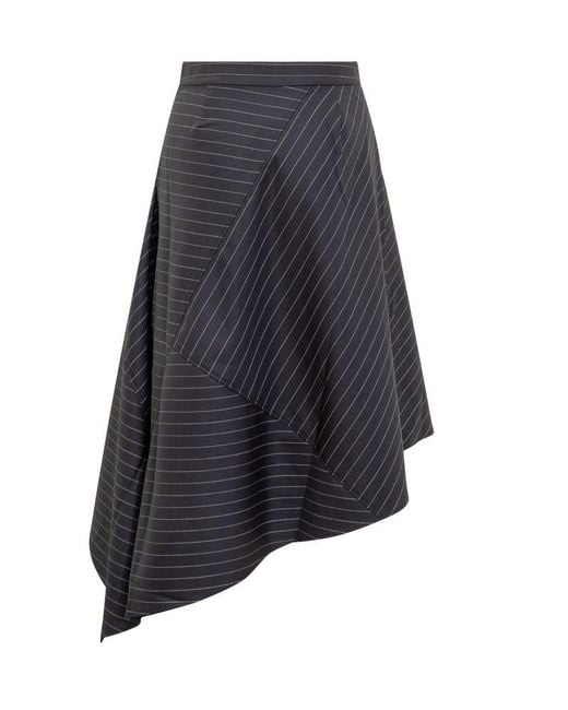 JW Anderson asymmetric midi skirt - White