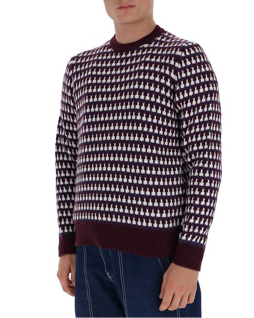 prada jacquard sweater