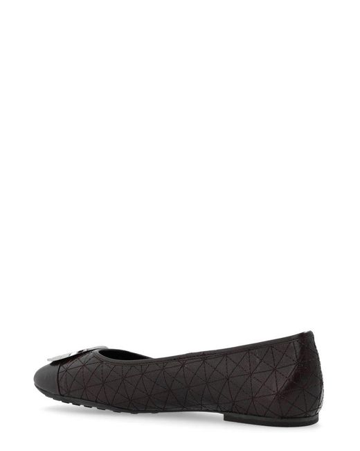 Tory Burch Black Claire Quilted Ballet Flats