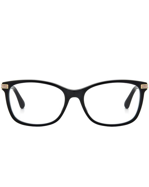 Jimmy Choo Black Square Frame Glasses