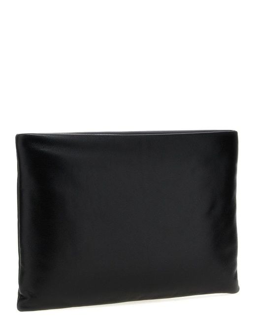 Saint Laurent Black Large Puffy Pouch for men