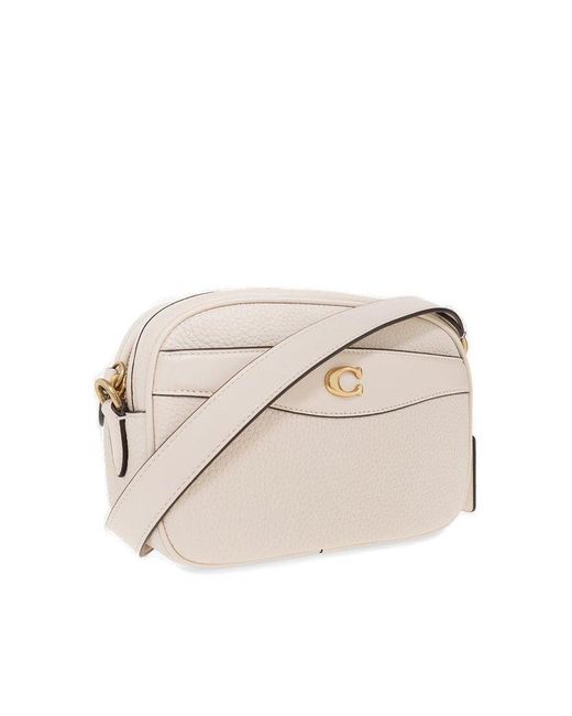 COACH 'camera' Shoulder Bag in Natural Lyst