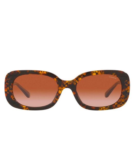 COACH Multicolor Rectangle Frame Sunglasses