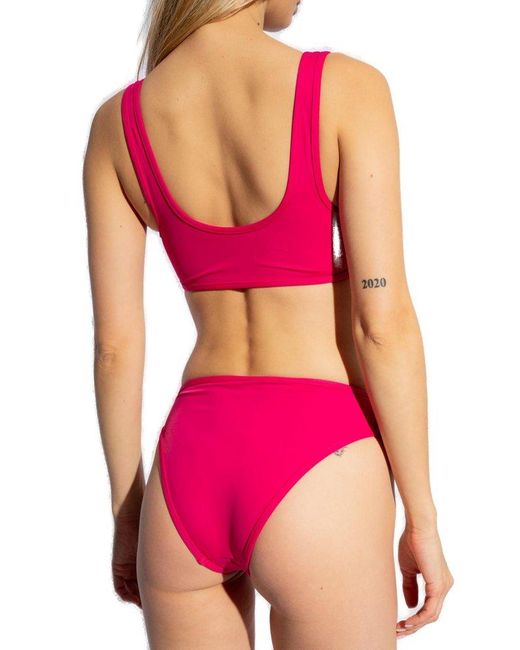 Balmain Pink Two-Piece Swimsuit